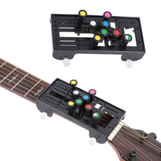 Folk Ukulele Guitar Chord Assist Principianti Guitar Booster (Nero)