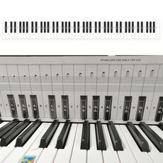 88 tasti Tabella di confronto della carta per la pratica del pianoforte Tabella di confronto della pratica della diteggiatura (bianco)