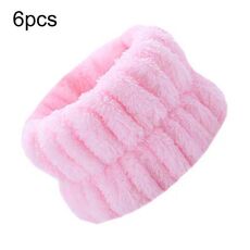 10pcs Lavaggio Anti-umidità Lavaggio del viso Cinturino da polso Sportivo Bracciale per la pulizia del sudore Manicotto che assorbe il sudore (rosa)