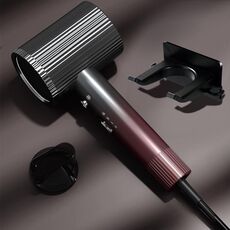 Asciugacapelli a ioni negativi da 1600 W con regolazione a 3 velocità, spina CN Standard Edition (rosso)