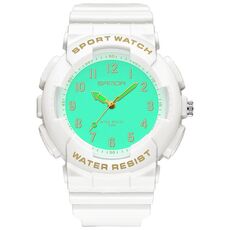 SANDA Small Fresh Digital All-match Waterproof Luminous Student Watch (oro bianco)