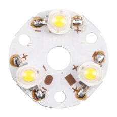 Lampada da soffitto con modulo 3W 3 LED Sorgente luminosa 32mm, DC9V (luce bianca calda)