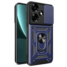 Per Infinix Hot 30 Custodia scorrevole per fotocamera Design TPU + Custodia per PC (Blu)