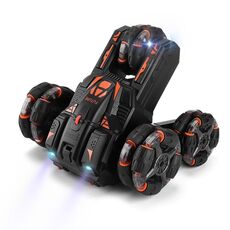 MoFun Auto acrobatica a cinque ruote Braccio oscillante a 360 gradi 2.4G Auto RC multifunzionale, Specifiche: Singolo (Nero)