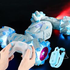 MoFun JC06 2.4G Telecomando Torsion Stunt Car, Specifiche: Dual RC (Blu)
