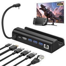 Per Steam Deck Dock di espansione Dock di ricarica Dock di ricarica Convertitore porta di rete Gigabit HDMI