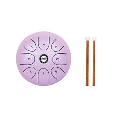 Shuffle SD-5 Strumento a percussione a tamburo vuoto spensierato con lingua in acciaio da 5,5 pollici (viola)