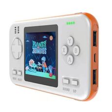 416 Pocket Console Schermo a colori portatile 8000mAh Macchina da gioco ricaricabile (bianco arancione)