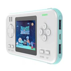 416 Pocket Console Schermo a colori portatile 8000mAh Macchina da gioco ricaricabile (bianco blu)