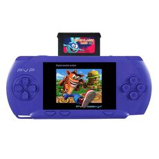 DG-172 Macchina da gioco per bambini Palm Plug Card Mini schermo a colori da 2,4 pollici Console di gioco intellettuale classica (blu)