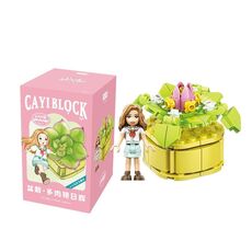 13001 CAYI Giocattolo da costruzione per puzzle di piccole particelle di piante in vaso succulente