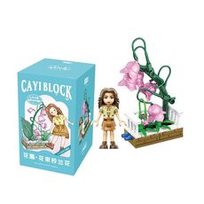13103 CAYI Bouquet da giardino fiorito Piccolo puzzle di particelle giocattolo da costruzione