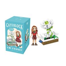 13106 CAYI Bouquet da giardino fiorito Piccolo puzzle di particelle giocattolo da costruzione