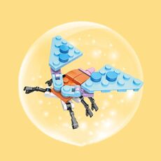 KY022 Moth CAYI Insetto Piccole Particelle Assemblaggio Puzzle Building Block Giocattoli
