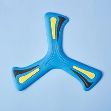SOFTOYS ST3009 Piatto oscillante a tre foglie per lancio di mani in schiuma EVA per bambini (blu)