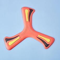 SOFTOYS ST3009 Piatto oscillante a tre foglie per lancio di mani in schiuma EVA per bambini (rosso)