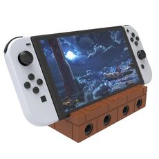 Per Nintendo Switch / Switch OLED / NGC SW450 Convertitore di impugnatura Multifunzione Base di ricarica Screener (marrone)