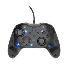 Per Microsoft XBOX One / PC XO300 RGB Gamepad cablato luminoso (nero traslucido)