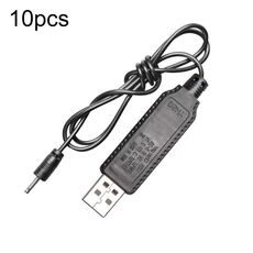 10pcs 3.7V IC Protezione del circuito Batteria al litio USB Cavo di ricarica a testa dritta, modello: 2.0mm