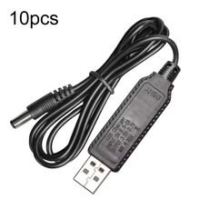 10pcs 3.7V IC Protezione del circuito Batteria al litio USB Cavo di ricarica a testa dritta, modello: 5.5mm