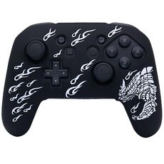 Per Nintendo Switch Pro Maniglia di gioco Morbida custodia protettiva in silicone antiurto (bianca)