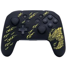 Per Nintendo Switch Pro Maniglia di gioco Morbida custodia protettiva in silicone che assorbe gli urti (bronzo)