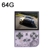 ANBERNIC RG35XX Console di gioco portatile retrò da 3,5 pollici Lettore di giochi open source 64G 5000+ giochi (viola)