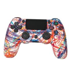 Per controller di gioco Bluetooth wireless PS4 con maniglia di gioco a doppia vibrazione con striscia luminosa (linea)