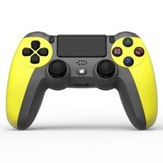 KM048 per controller di gioco wireless Bluetooth PS4 4.0 con barra luminosa (giallo limone)