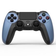 KM048 per controller di gioco wireless Bluetooth PS4 4.0 con barra luminosa (blu montagna)