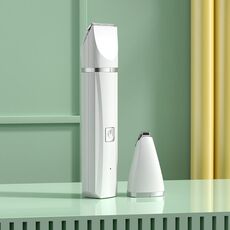 Rasoio per animali domestici, tagliacapelli per zampa di cane, gatto, fader elettrico, colore: bianco 2 in 1