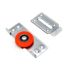 Raccordi per pulegge per porte scorrevoli per armadi Accessori per porte scorrevoli silenziose con 8 viti, modello: puleggia