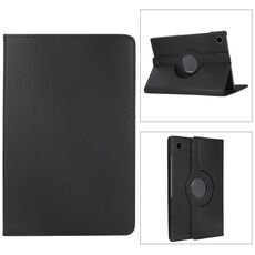 Per Samsung Galaxy Tab A9+ Custodia per tablet in pelle con rotazione a 360 gradi Litchi Texture (Nero)
