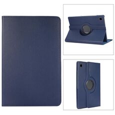 Per Samsung Galaxy Tab A9+ Custodia per tablet in pelle con rotazione a 360 gradi Litchi Texture (Blu)