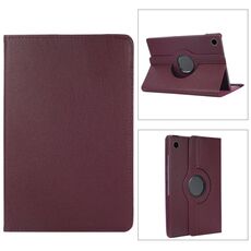 Per Samsung Galaxy Tab A9+ Custodia per tablet in pelle con rotazione a 360 gradi Litchi Texture (Viola)