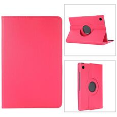 Per Samsung Galaxy Tab A9+ Custodia per tablet in pelle con rotazione a 360 gradi Litchi Texture (Rosa rossa)