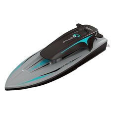 LS-XDU/RC B5 Barca giocattolo telecomandata ad alta velocità con luce colorata (Argento)