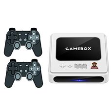 GD10 64G Built-in 30000+ giochi Dual System Set-Top Box 3D Home 4K HD TV Game Console Box EU Plug (bianco)