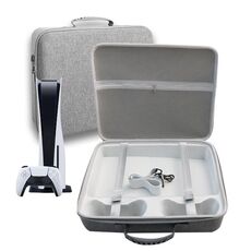 Custodia da trasporto per borsa di stoccaggio EVA per console di gioco PS5 Slim (1959 grigio)