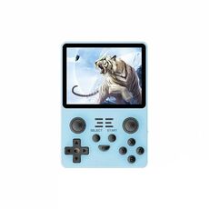 POWKIDDY RGB20S Schermo IPS da 3,5 pollici Retro console di gioco portatile open source 16 GB + 128 GB 20.000 giochi (blu)