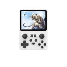 POWKIDDY RGB20S Schermo IPS da 3,5 pollici Retro console di gioco portatile open source 16 GB + 256 GB 30.000 giochi (bianco)