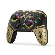 Gamepad di vibrazione somatosensoriale Bluetooth senza fili per Nintendo Switch/Switch PRO, colore: oro nero