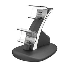 iplay HBP-253 Per PS5 Game Wireless Maniglia doppia staffa di posizionamento base di ricarica (nero)