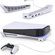 Per supporto orizzontale IPEGA PS5 con supporto per base hub USB a 4 porte