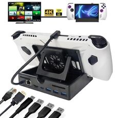 Per ASUS ROG ALLY Docking Station multifunzione con base di ricarica, specifiche: versione 6 in 1