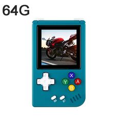 ANBERNIC RG Nano Sistema Linux IPS da 1,54 pollici Console di gioco retrò tascabile classica 64G 8000 giochi (blu)