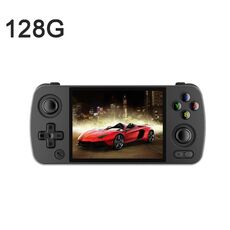 ANBERNIC RG405M Console di gioco portatile Touch screen IPS da 4 pollici Sistema Android 12 in lega di alluminio 128G + 128G 3100 + Giochi (nero)