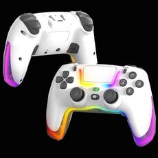 Per PS4 Dazzle Color Light Impugnatura Bluetooth wireless (bianco)