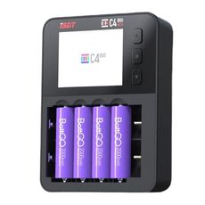 Caricabatterie intelligente per batteria al litio cilindrica ISDT C4 EVO NiMH/NiCd (nero)