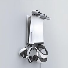 Per console PS5 iplay, la staffa montata a parete può contenere controller/occhiali VR/cuffie (nero)